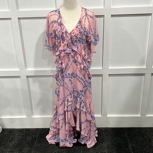 Misa Los Angeles Pink Maxi Dress, M